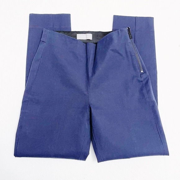 Everlane Navy Legging Skinny Stretch Waistband Pant Side Zipper SZ0 - Picture 3 of 7